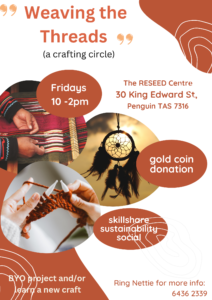 Poster advertising the Crafting Circle.